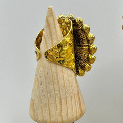 Golden AB Luxe Designer Cuff Ring