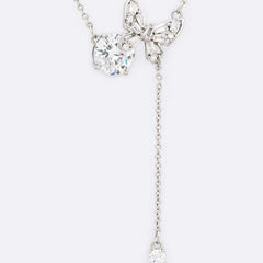 Flutter Jewel Crystal Butterfly Chain Drop Pendant Necklace