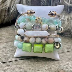 Kiwi Kisses Bracelet Stack