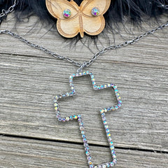 Divine Constellation Cross Pendant Necklace Set