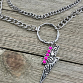 Electric Bloom Layered Necklace