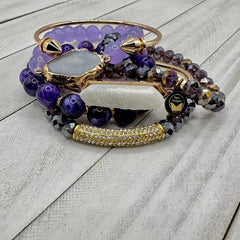 Lavender Fields Bracelet Stack