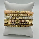 Heishi Haven Bracelet Stack