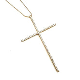 XL Luxe Cross Pendant Necklace