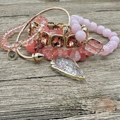Blush Brilliance Bracelet Stack