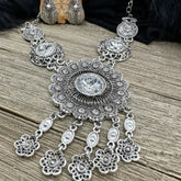Crystal Boho Chic Statement Necklace Set