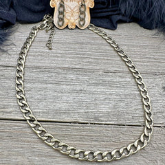 Vintage Cuban Chain Necklace Set