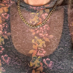 Vintage Cuban Chain Necklace Set