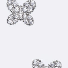 Sparkling Starla Butterfly Stud Earrings