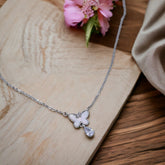 Mother Of Pearl Butterfly Pendant Necklace