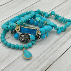 Blue Lagoon Bracelet Stack
