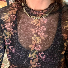 Vintage Cuban Chain Necklace Set