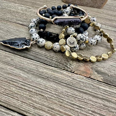 Peppered Up Glam Bracelet Stack