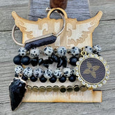 Peppered-Up Glam Luxe Designer Bracelet Stack