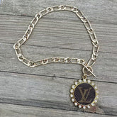 Glam Gold Toggle Luxe Designer Chain Necklace