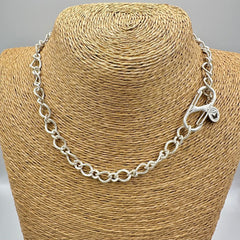 Maddie Matte Silver Choker Necklace