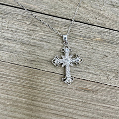 Sparkle and Grace Cross Necklace