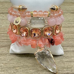Blush Brilliance Bracelet Stack
